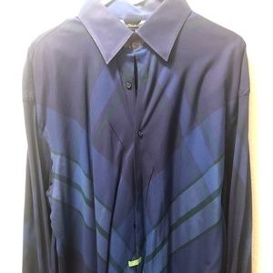 Tommy Hilfiger Blue LS Dress Shirt - XL